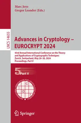 Joye / Leander | Advances in Cryptology – EUROCRYPT 2024 | E-Book | sack.de