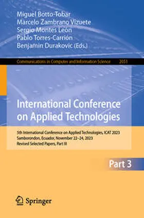 Botto-Tobar / Zambrano Vizuete / Montes León |  International Conference on Applied Technologies | eBook | Sack Fachmedien