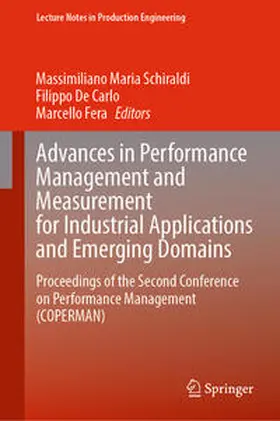 Schiraldi / De Carlo / Fera | Advances in Performance Management and Measurement for Industrial Applications and Emerging Domains | E-Book | sack.de