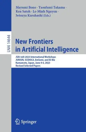 Bono / Takama / Kurahashi |  New Frontiers in Artificial Intelligence | Buch |  Sack Fachmedien