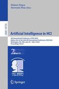 Degen / Ntoa |  Artificial Intelligence in HCI | Buch |  Sack Fachmedien