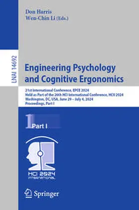 Harris / Li | Engineering Psychology and Cognitive Ergonomics | E-Book | sack.de