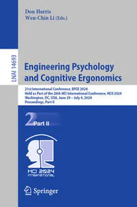 Harris / Li | Engineering Psychology and Cognitive Ergonomics | E-Book | www.sack.de