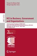 Fui-Hoon Nah / Leng Siau |  HCI in Business, Government and Organizations | Buch |  Sack Fachmedien