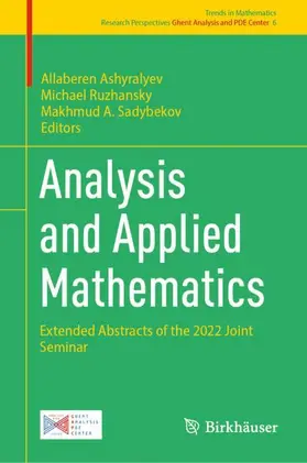 Ashyralyev / Sadybekov / Ruzhansky | Analysis and Applied Mathematics | Buch | 978-3-031-62667-8 | sack.de