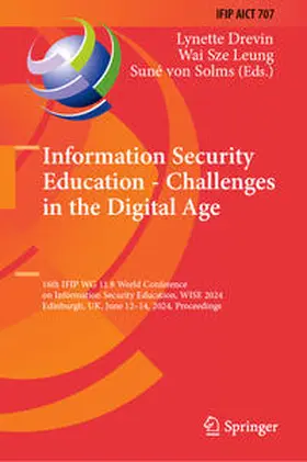 Drevin / Leung / von Solms | Information Security Education - Challenges in the Digital Age | E-Book | www.sack.de
