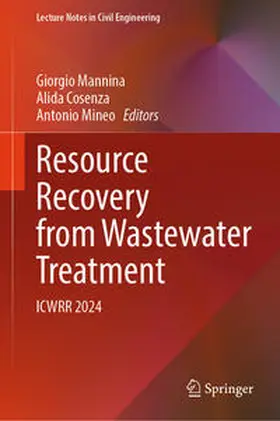 Mannina / Cosenza / Mineo |  Resource Recovery from Wastewater Treatment | eBook | Sack Fachmedien