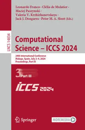 Franco / de Mulatier / Sloot |  Computational Science - ICCS 2024 | Buch |  Sack Fachmedien