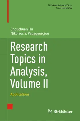 Hu / Papageorgiou |  Research Topics in Analysis, Volume II | Buch |  Sack Fachmedien
