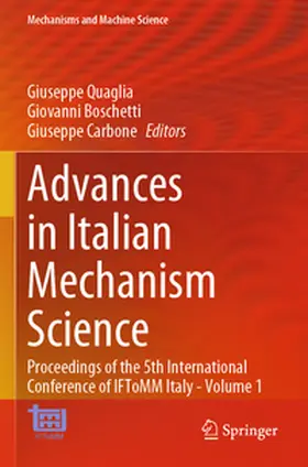 Quaglia / Boschetti / Carbone |  Advances in Italian Mechanism Science | Buch |  Sack Fachmedien