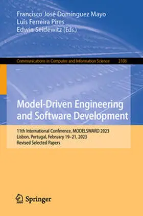 Domínguez Mayo / Pires / Seidewitz |  Model-Driven Engineering and Software Development | eBook | Sack Fachmedien