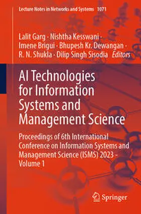 Garg / Kesswani / Brigui | AI Technologies for Information Systems and Management Science | E-Book | sack.de