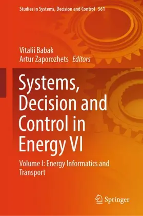 Zaporozhets / Babak |  Systems, Decision and Control in Energy VI | Buch |  Sack Fachmedien