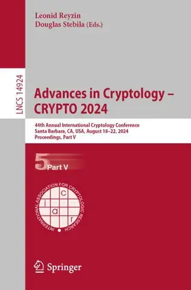 Stebila / Reyzin |  Advances in Cryptology - CRYPTO 2024 | Buch |  Sack Fachmedien