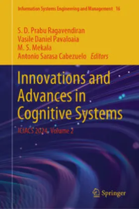 Ragavendiran / Pavaloaia / Mekala |  Innovations and Advances in Cognitive Systems | eBook | Sack Fachmedien