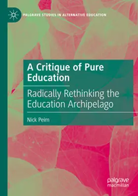 Peim | A Critique of Pure Education | Buch | 978-3-031-69314-4 | www.sack.de