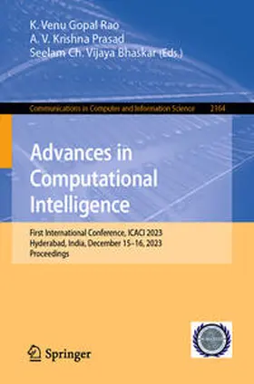 Venu Gopal Rao / Krishna Prasad / Vijaya Bhaskar | Advances in Computational Intelligence | E-Book | sack.de
