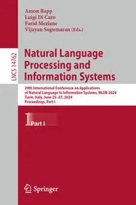 Rapp / Di Caro / Meziane | Natural Language Processing and Information Systems | E-Book | sack.de