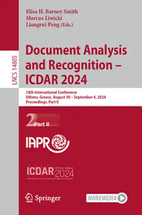Barney Smith / Liwicki / Peng | Document Analysis and Recognition - ICDAR 2024 | E-Book | sack.de