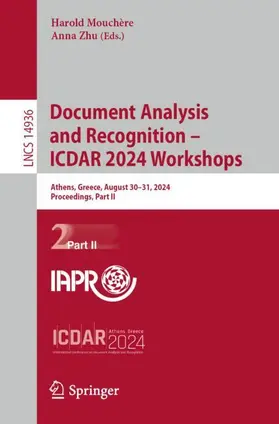 Zhu / Mouchère |  Document Analysis and Recognition ¿ ICDAR 2024 Workshops | Buch |  Sack Fachmedien