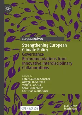 Galende Sánchez / Sorman / Cabello |  Strengthening European Climate Policy | Buch |  Sack Fachmedien