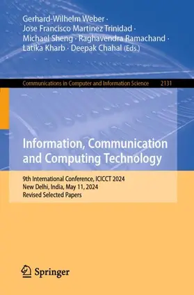Weber / Martinez Trinidad / Chahal |  Information, Communication and Computing Technology | Buch |  Sack Fachmedien