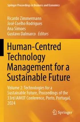 Zimmermann / Rodrigues / Simoes |  Human-Centred Technology Management for a Sustainable Future | Buch |  Sack Fachmedien