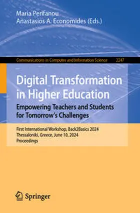 Perifanou / Economides |  Digital Transformation in Higher Education. Empowering Teachers and Students for Tomorrow’s Challenges | eBook | Sack Fachmedien