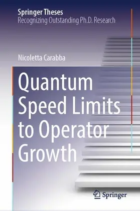 Carabba |  Quantum Speed Limits to Operator Growth | Buch |  Sack Fachmedien