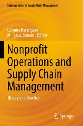 Berenguer / Sohoni |  Nonprofit Operations and Supply Chain Management | Buch |  Sack Fachmedien
