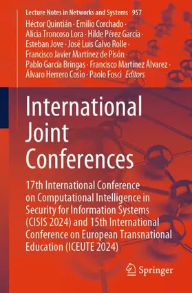 Quintián / Herrero Cosío / Corchado |  International Joint Conferences | Buch |  Sack Fachmedien