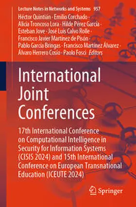 Quintián / Corchado / Herrero Cosío |  International Joint Conferences | eBook | Sack Fachmedien