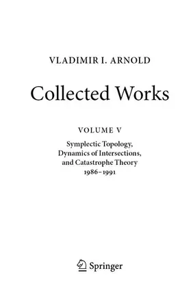Arnold / Khesin / Sevryuk |  VLADIMIR I. ARNOLD-Collected Works | Buch |  Sack Fachmedien