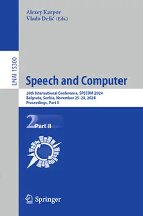 Karpov / Delic / Delic | Speech and Computer | E-Book | sack.de