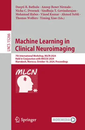 Bathula / Benet Nirmala / Dvornek | Machine Learning in Clinical Neuroimaging | E-Book | sack.de