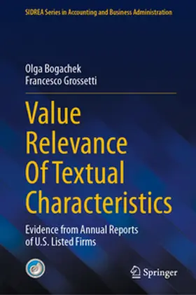 Grossetti / Bogachek |  Value Relevance Of Textual Characteristics | Buch |  Sack Fachmedien