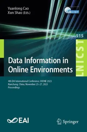 Shao / Cao |  Data Information in Online Environments | Buch |  Sack Fachmedien