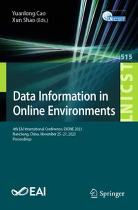 Cao / Shao | Data Information in Online Environments | E-Book | sack.de