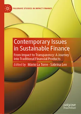 La Torre / Leo |  Contemporary Issues in Sustainable Finance | Buch |  Sack Fachmedien