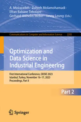 Mirzazadeh / Molamohamadi / Babaee Tirkolaee | Optimization and Data Science in Industrial Engineering | E-Book | sack.de