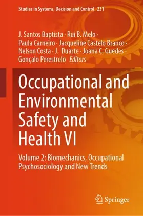 Baptista / Melo / Carneiro |  Occupational and Environmental Safety and Health VI | Buch |  Sack Fachmedien