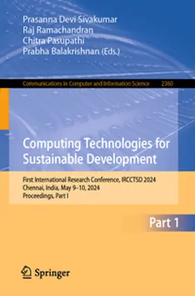Sivakumar / Ramachandran / Pasupathi | Computing Technologies for Sustainable Development | E-Book | sack.de