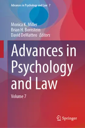 Miller / Bornstein / DeMatteo |  Advances in Psychology and Law | Buch |  Sack Fachmedien