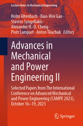 Altenbach / Gao / Syngellakis |  Advances in Mechanical and Power Engineering II | eBook | Sack Fachmedien