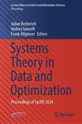 Berberich / Iannelli / Allgöwer |  Systems Theory in Data and Optimization | Buch |  Sack Fachmedien