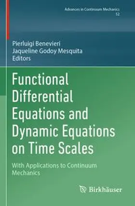 Benevieri / Mesquita |  Functional Differential Equations and Dynamic Equations on Time Scales | Buch |  Sack Fachmedien