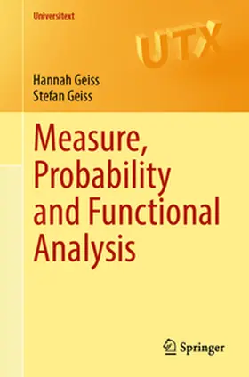 Geiss |  Measure, Probability and Functional Analysis | Buch |  Sack Fachmedien