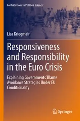 Kriegmair |  Responsiveness and Responsibility in the Euro Crisis | Buch |  Sack Fachmedien