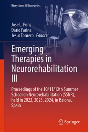 Pons / Farina / Tornero |  Emerging Therapies in Neurorehabilitation III | Buch |  Sack Fachmedien