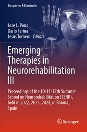 Pons / Farina / Tornero |  Emerging Therapies in Neurorehabilitation III | Buch |  Sack Fachmedien